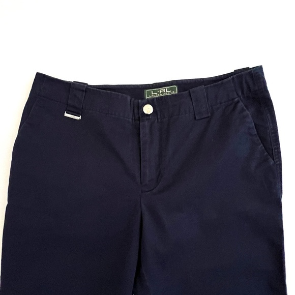 Ralph Lauren Women's Blue Capri Lightweight Pants Size 8P - Picture 5 of 12